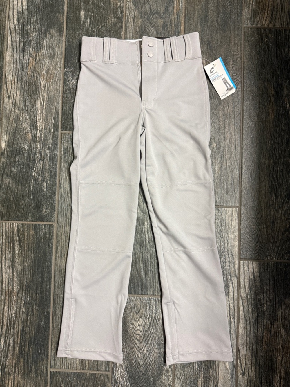 Champro Triple Crown Open Bottom Premium Gray Baseball Pants